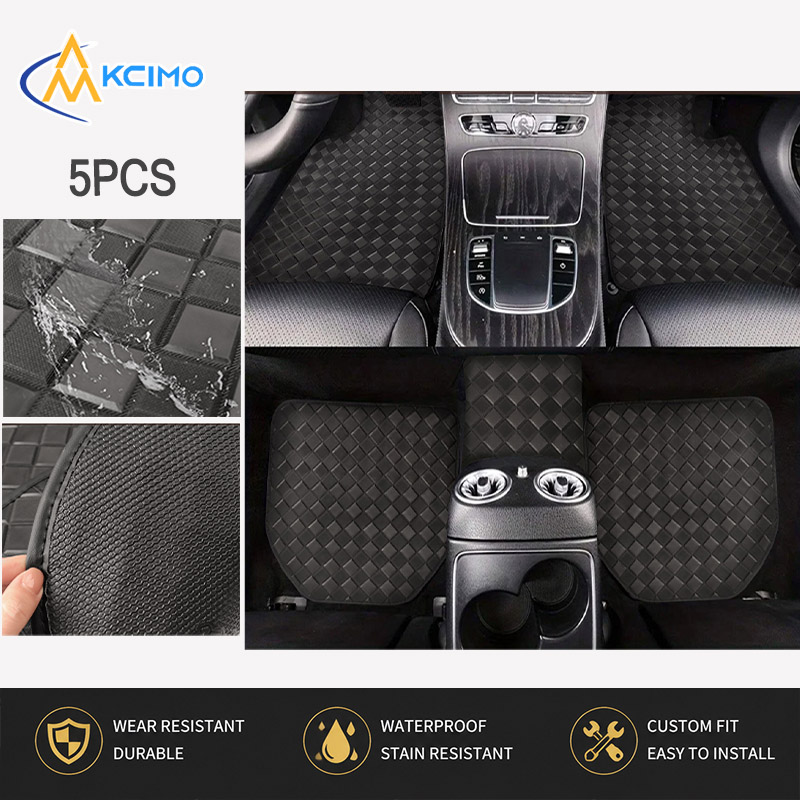 Juego de 5 Alfombrillas de PVC - Car Floor Mats Universal Waterproof Leather reseña y precio