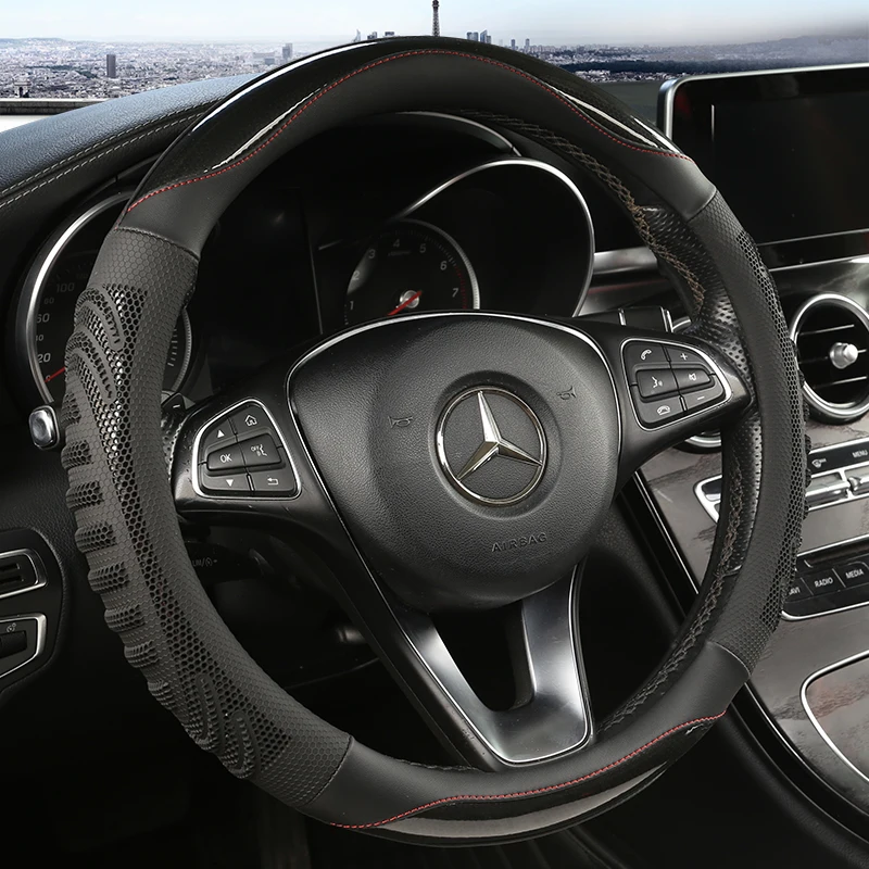 Protector tridimensional para  - Car Steering Wheel Cover Anti Slip Breathable reseña y precio