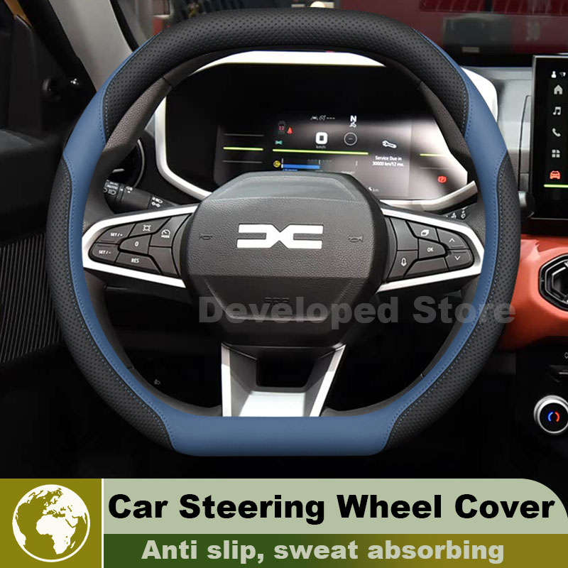 Funda de Cuero para Volante de - Car Steering Wheel Cover Anti Slip Breathable reseña y precio