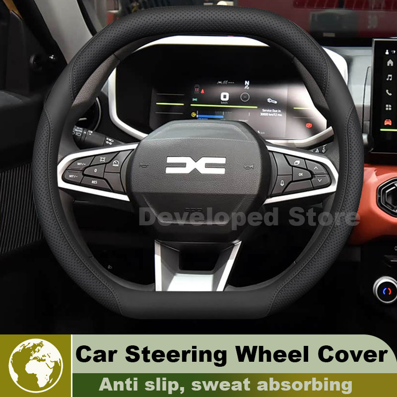 Funda de Cuero para Volante de - Car Steering Wheel Cover Anti Slip Breathable reseña y precio