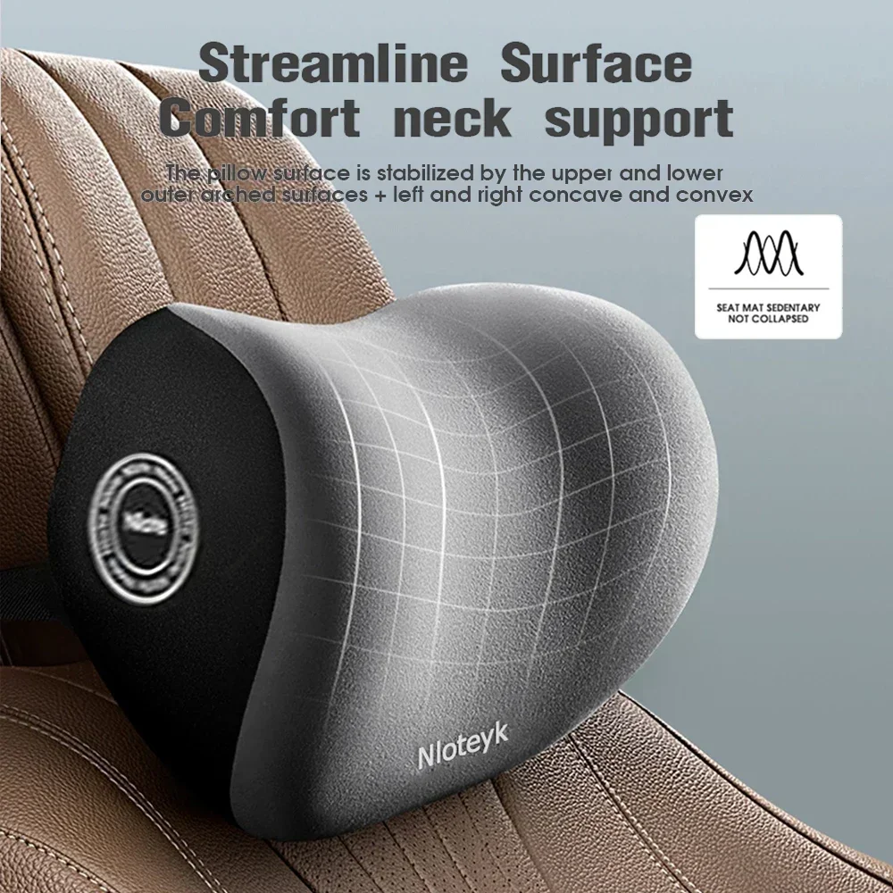 Juego de Almohada Cervical y S - Memory Foam Car Neck Pillow Lumbar Support reseña y precio