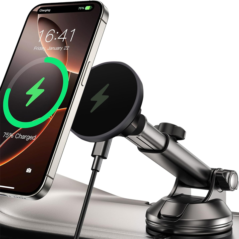 UYUXIO 15W carga rápida parabr - Wireless Car Charger Mount Fast Charging reseña y precio