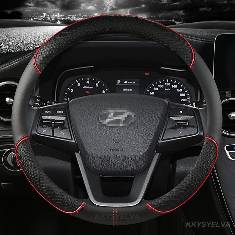 Cubierta de cuero de microfibr - Car Steering Wheel Cover Anti Slip Breathable reseña y precio