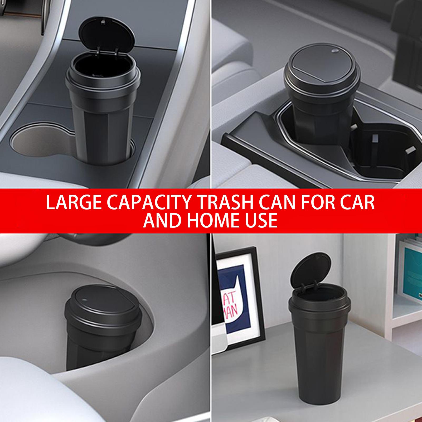 Portavasos para cubo de basura - Waterproof Car Trash Can With Lid reseña y precio