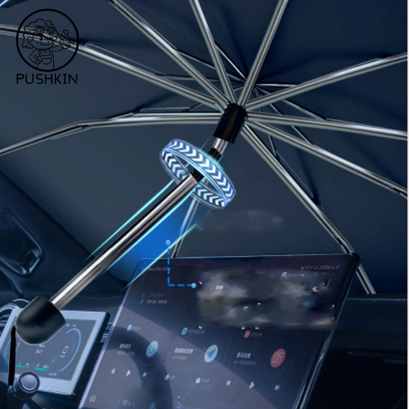 Parasol Plegable Tipo Sombrill - Car Sunshade Windshield Umbrella Foldable reseña y precio