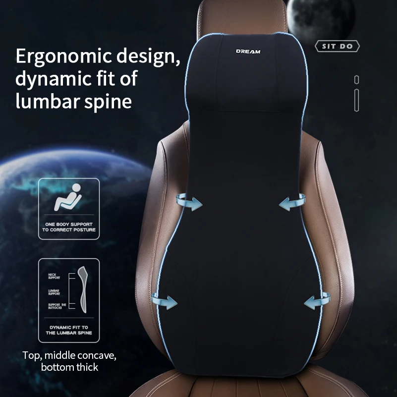 Soporte Lumbar integrado para  - Memory Foam Car Neck Pillow Lumbar Support reseña y precio