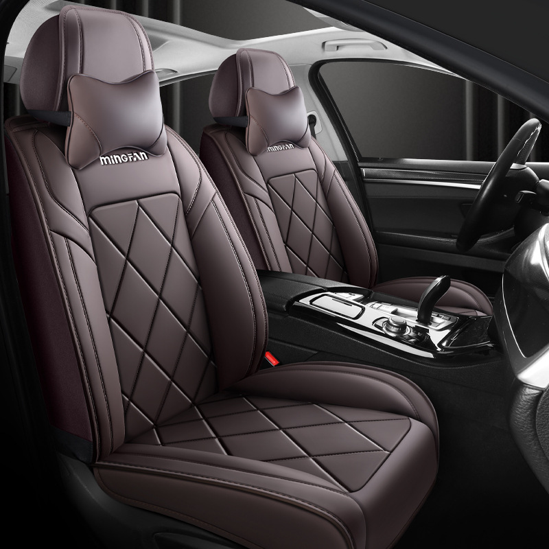 Fundas universales cómodas par - Leather Car Seat Covers Full Set Universal reseña y precio