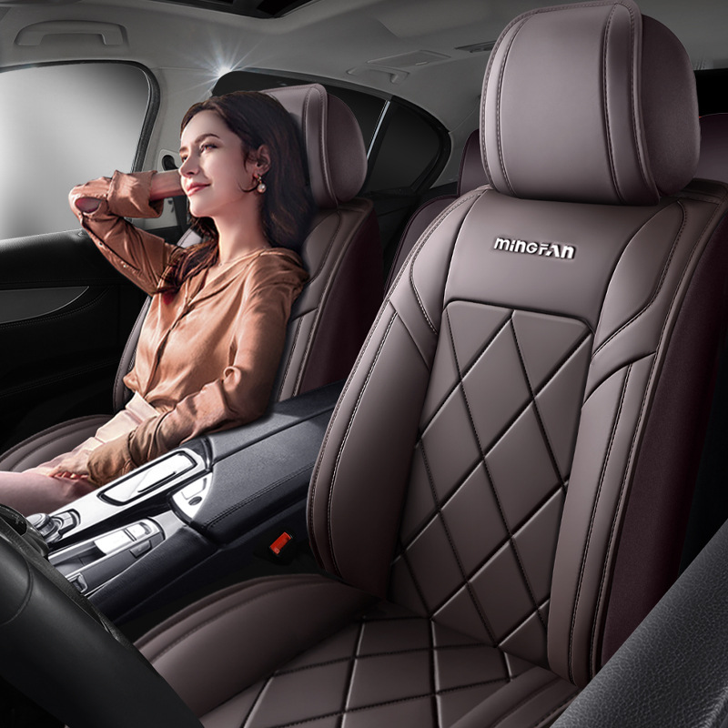 Fundas universales cómodas par - Leather Car Seat Covers Full Set Universal reseña y precio