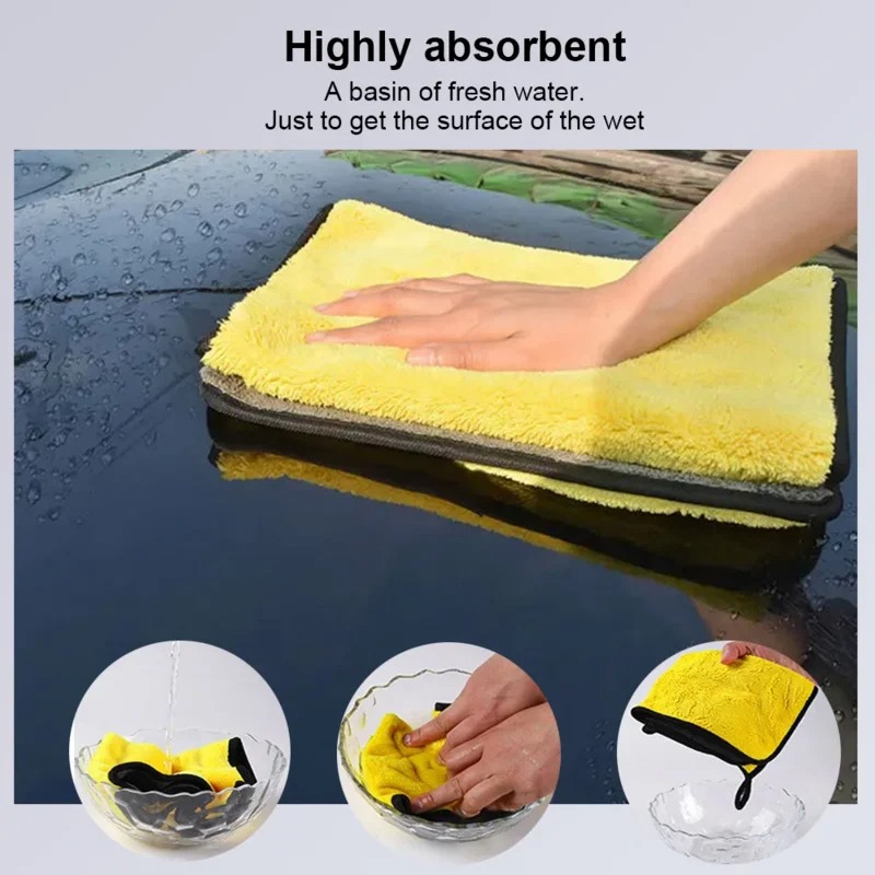 Paños de Microfibra Gruesos de - Microfiber Car Drying Towel Super Absorbent reseña y precio