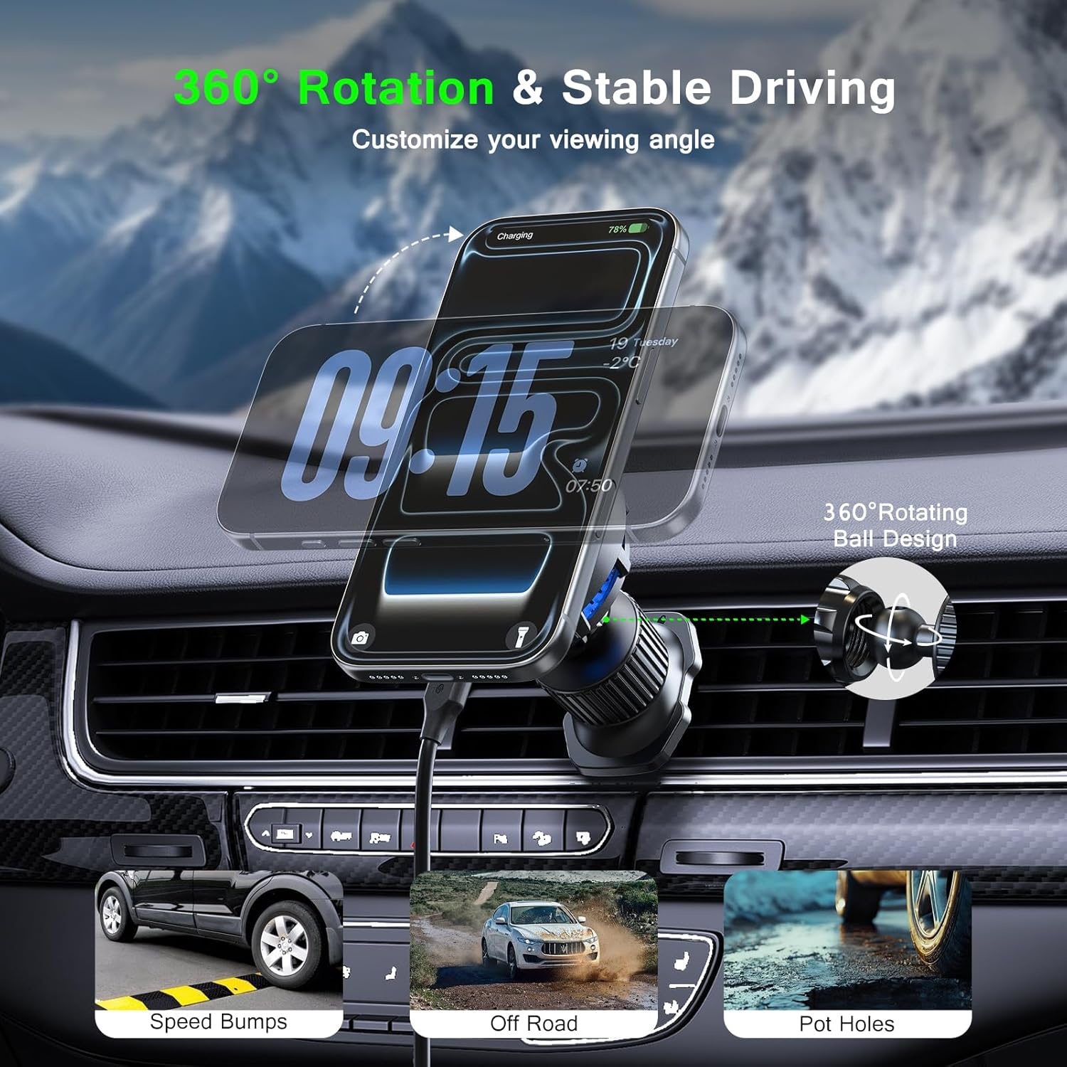 Soporte Magnético para Celular - Magnetic Phone Holder For Car Vent reseña y precio