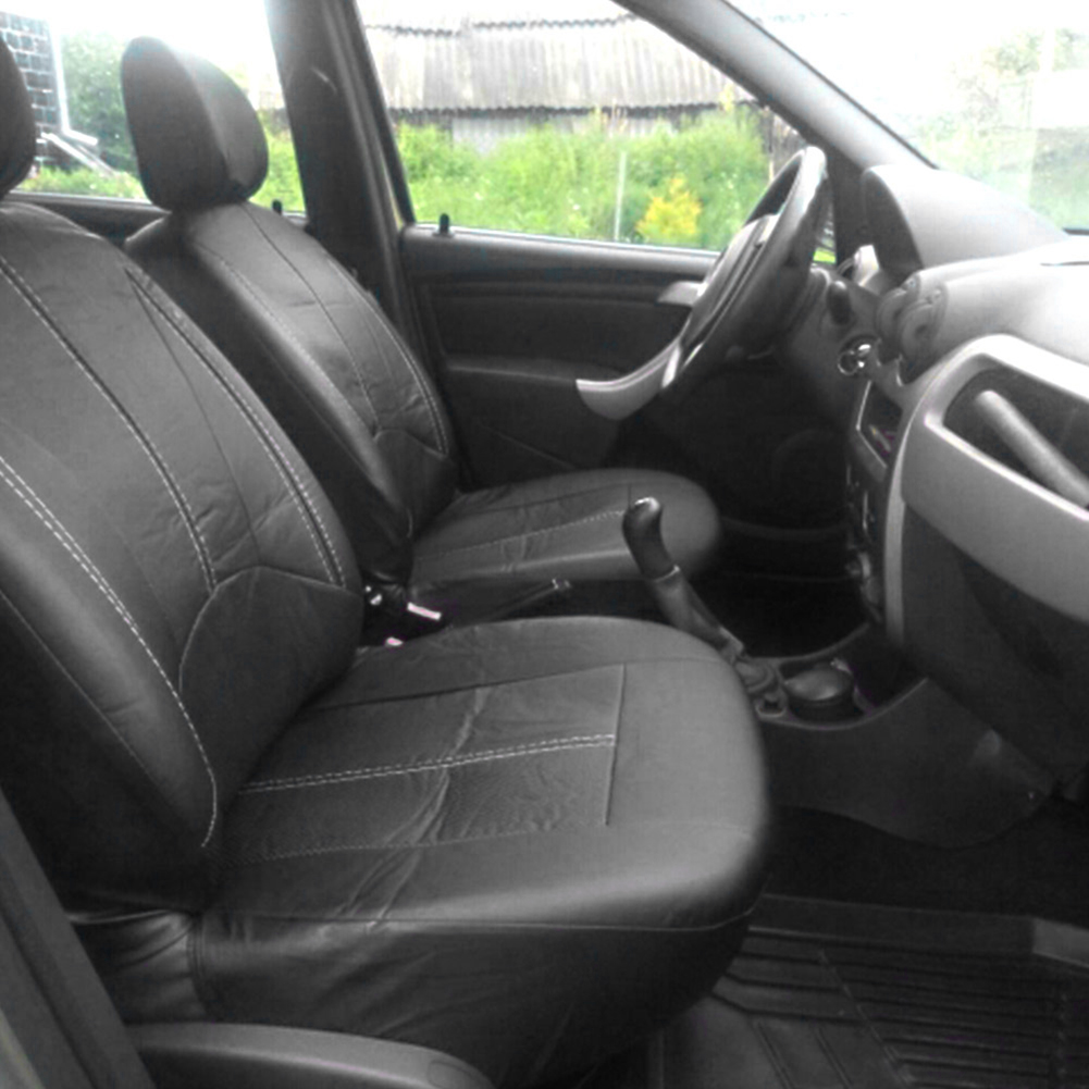 Asiento de coche de cuero PU p - Leather Car Seat Covers Full Set Universal reseña y precio