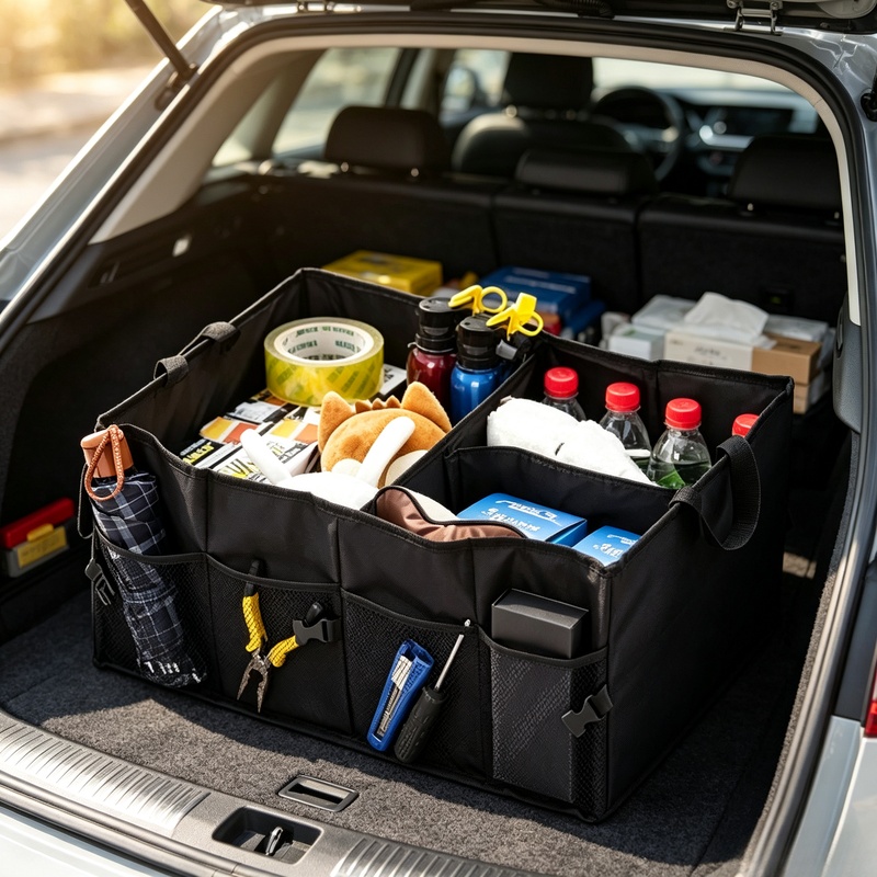 Caja de Almacenamiento Plegabl - Car Trunk Organizer Foldable Storage Box reseña y precio