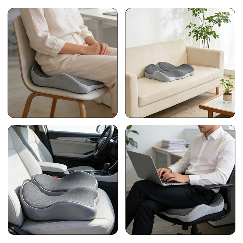 Cojín de asiento de coche de e - Memory Foam Car Neck Pillow Lumbar Support reseña y precio