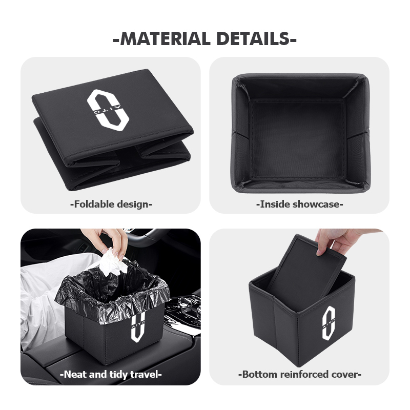 Bote de basura plegable para c - Waterproof Car Trash Can With Lid reseña y precio