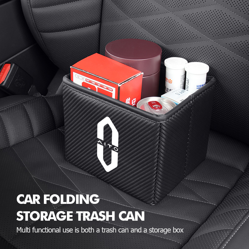 Bote de basura plegable para c - Waterproof Car Trash Can With Lid reseña y precio