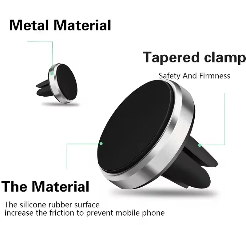 Soporte magnético para teléfon - Magnetic Phone Holder For Car Vent reseña y precio