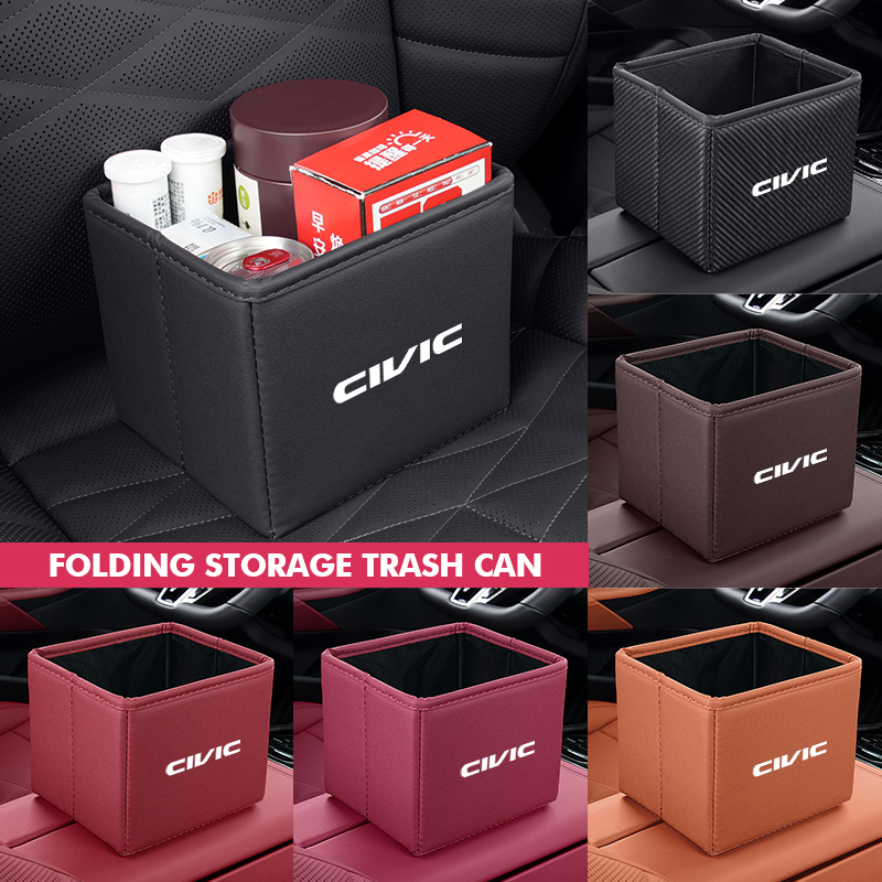 Bote de basura plegable para c - Waterproof Car Trash Can With Lid reseña y precio