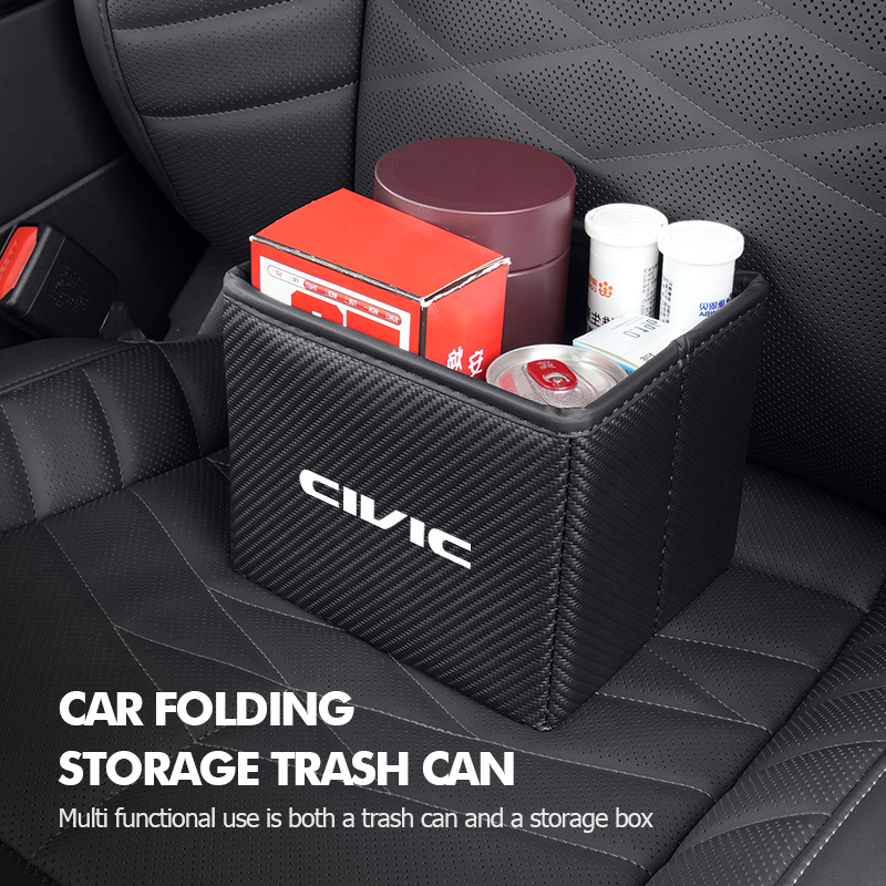 Bote de basura plegable para c - Waterproof Car Trash Can With Lid reseña y precio