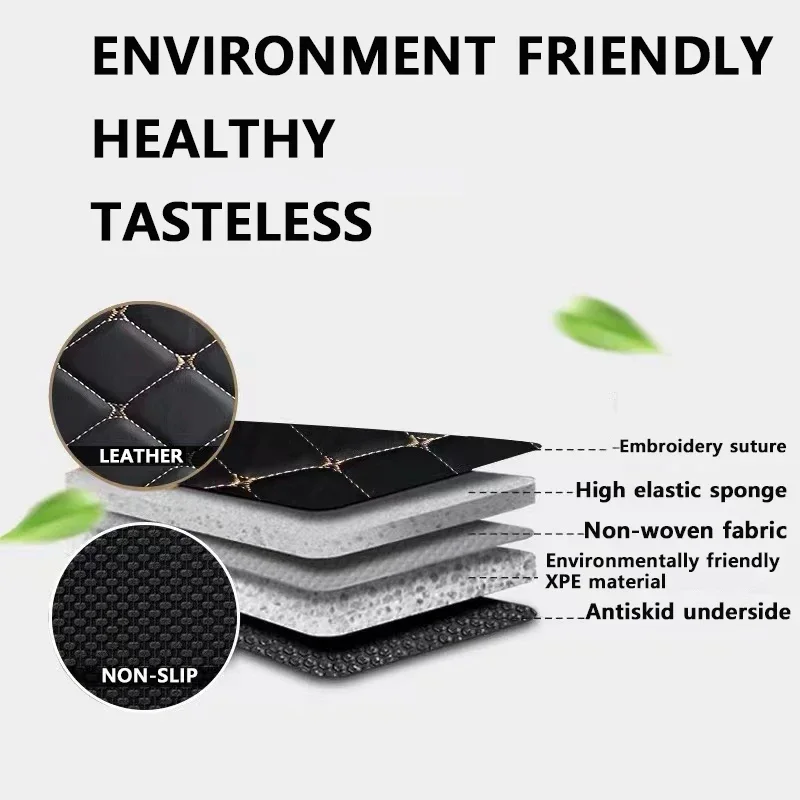 Alfombrillas de cuero Para coc - Car Floor Mats Universal Waterproof Leather reseña y precio