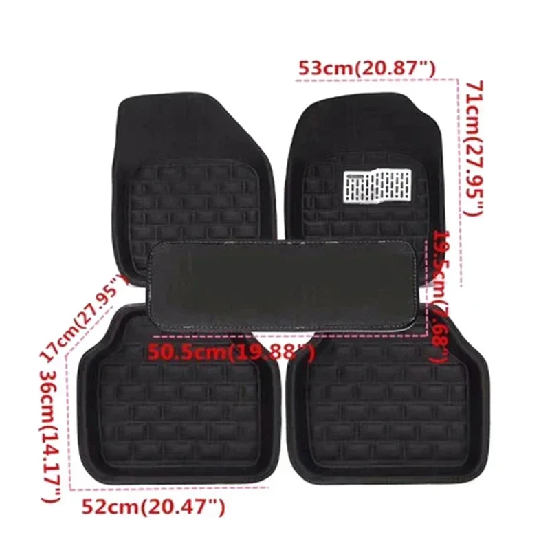 Nuevas alfombrillas de cuero d - Car Floor Mats Universal Waterproof Leather reseña y precio