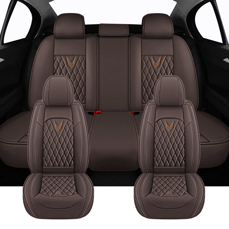 Juego completo de fundas unive - Leather Car Seat Covers Full Set Universal reseña y precio