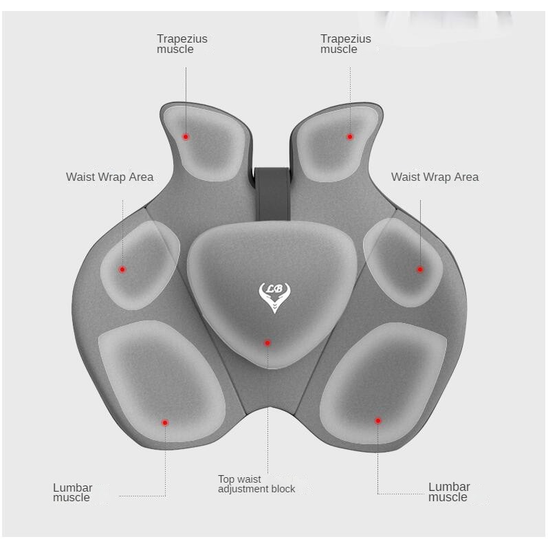 Cojín para silla de oficina de - Memory Foam Car Neck Pillow Lumbar Support reseña y precio