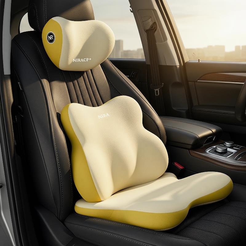 Juego de Soporte Lumbar para A - Memory Foam Car Neck Pillow Lumbar Support reseña y precio