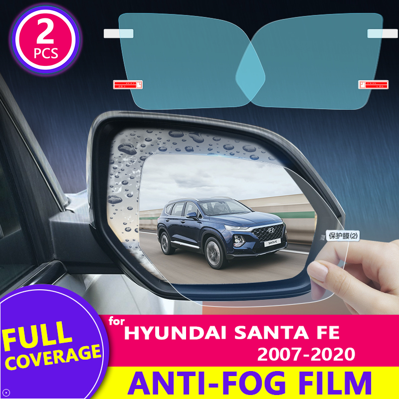 Para Hyundai Santa Fe 2007-202 - Anti Glare Car Rearview Mirror Film reseña y precio