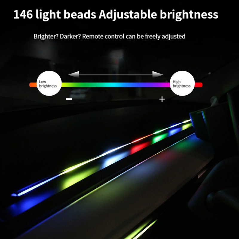 Luz ambiental LED para coche,  - Led Ambient Interior Car Lights App Control reseña y precio
