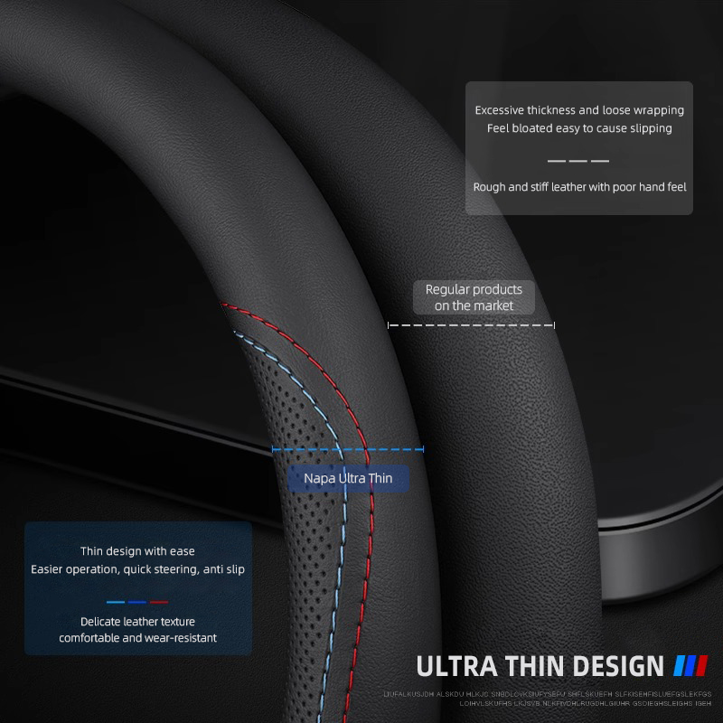 1 Pieza de Funda para Volante  - Car Steering Wheel Cover Anti Slip Breathable reseña y precio